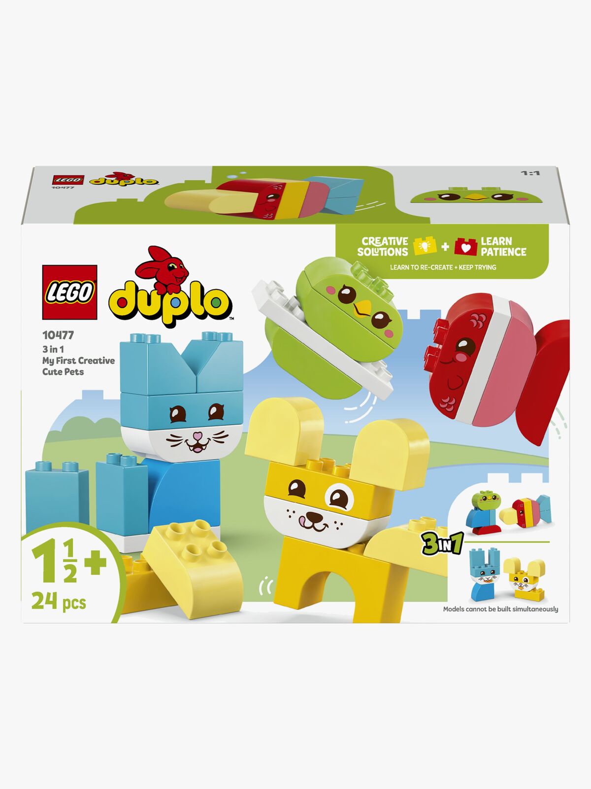 LEGO DUPLO My First 10477 Söpöt luovat lemmikit 3in1