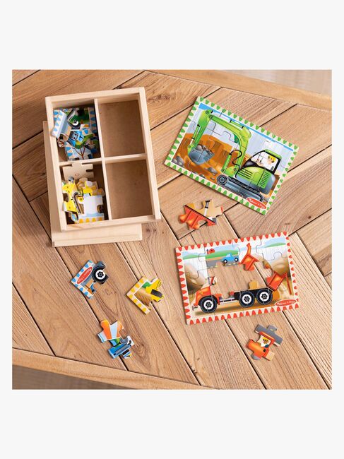 Melissa & Doug Työajoneuvot 4-in-1 Palapeli 12