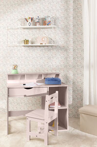 Alice & Fox Kirjoituspöytä + Tuoli, Vaaleanpunainen