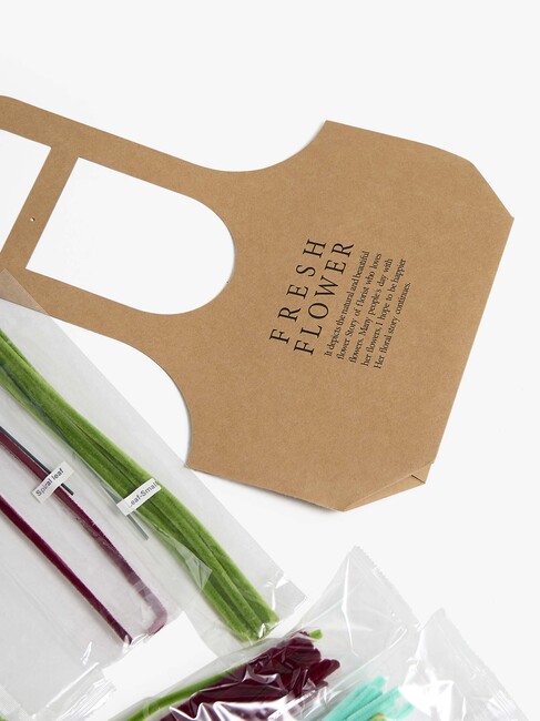 Fippla DIY-setti Kukkakimppu + Piipunrassit 21 Osaa, Punainen