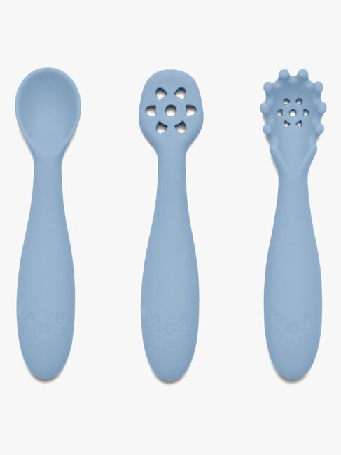 Summerville Harjoittelulusikat Silikoniset, Stone Blue