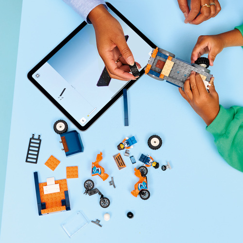 LEGO City 60491 Moottoripyörän kuljetusauto