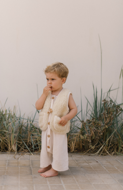 BINIBAMBA Merino Snuggle Liivi, Milk