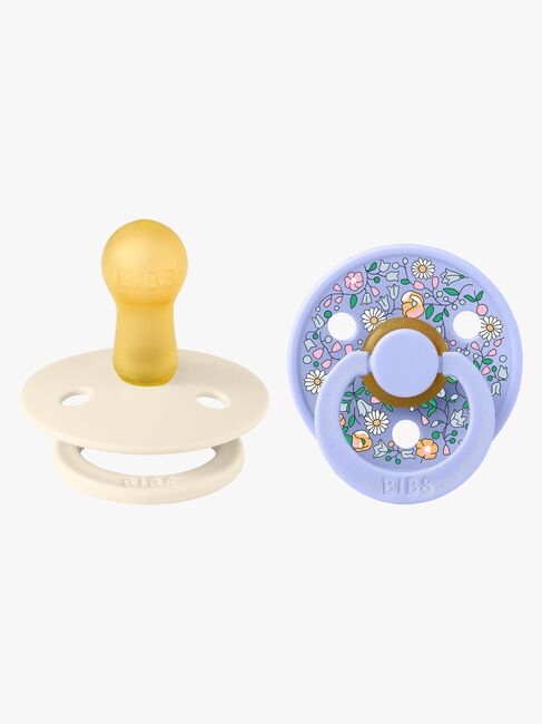 BIBS x Liberty Colour Chloe Meadow Tutti 2-pack Lateksi Koko 2, Ivory Mix