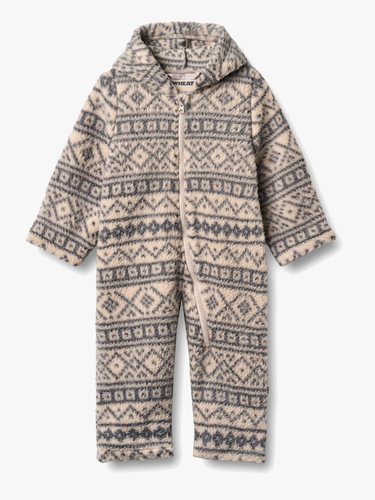 Wheat Allo Fleecehaalari, Warm Sand Jaquard