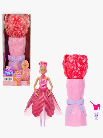 Barbie Petal Pop Flower Surprise Nukke Ruusu, Punainen