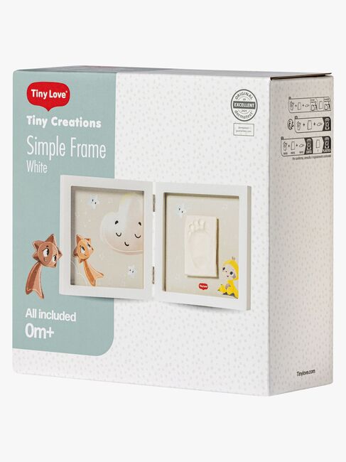 Tiny Love Babyprint Kehys Kädenjälki Yksinkertainen, Valkoinen