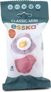 Esska Classic Mini Tutit Kettu Silikoni 2-pack, Vaaleanpunainen