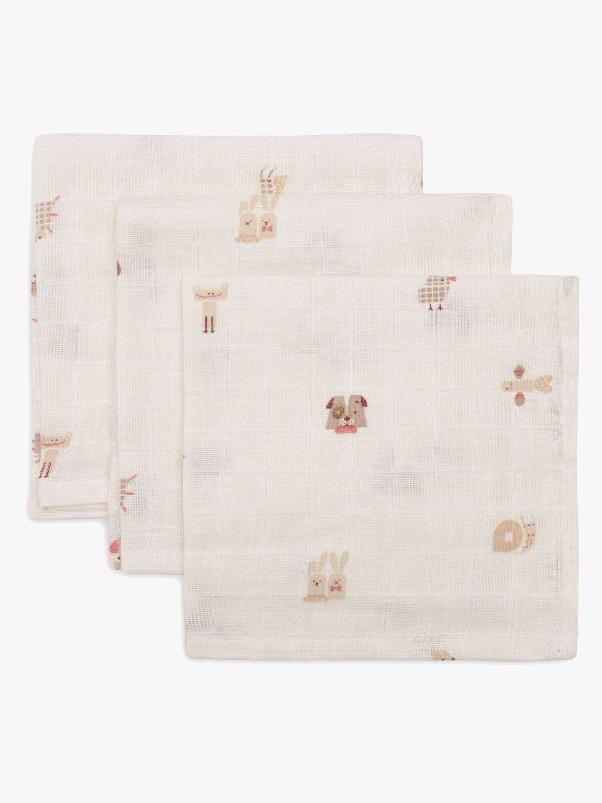 Jollein Pesulaput 3-pack, Animal Friends