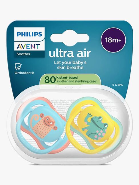Philips Avent Ultra Air Tutti 18m+ 2-pack, Sininen/Keltainen
