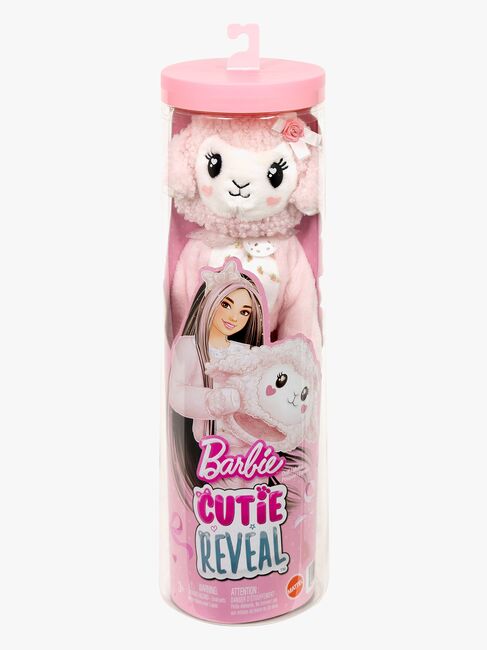 Barbie Cutie Reveal Sweet Bows Nukke Lammas, Vaaleanpunainen