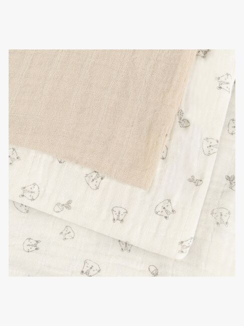 Peppi Musliiniviltti 3-pack, Rainy Day