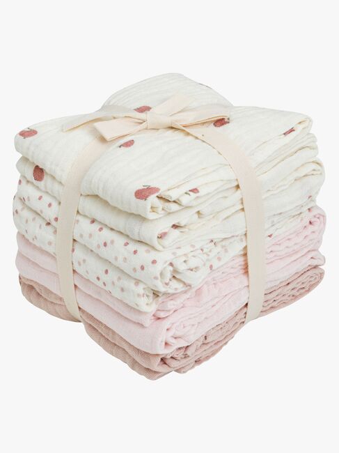 Peppi Musliiniviltti 8-pack, Rose Dust