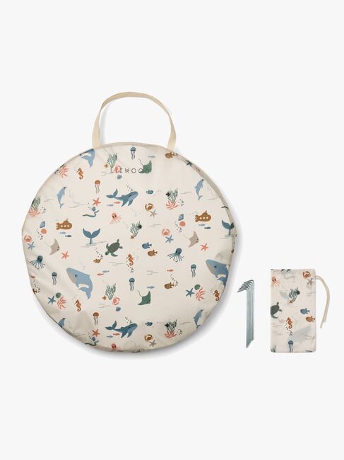 LIEWOOD Everett Pop Up UV-Teltta + Uima-allas, Sea Creature/Sandy