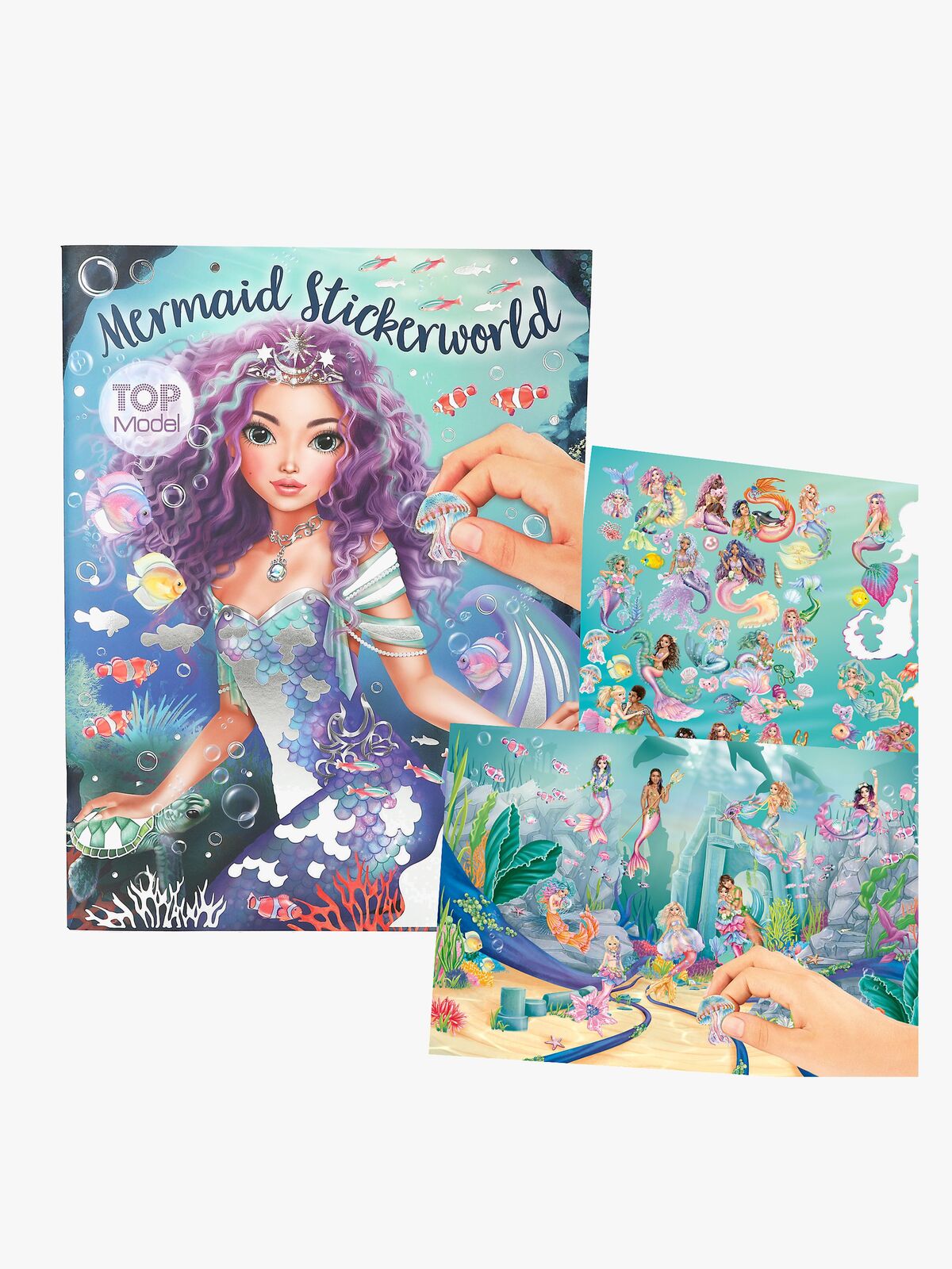 TOPModel Stickerworld Tarrakirja Merenneito, Metallic