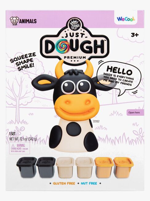 Just Dough Muovailuvaha Lehmä 57 g, 6-pack