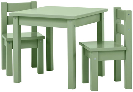 Hoppekids MADS Pöytä + Tuolit, Pale Green