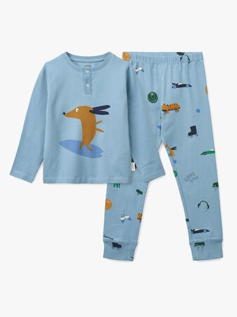 LIEWOOD Wilhelm Pyjamasetti, Dog/fun/beach blue/mix