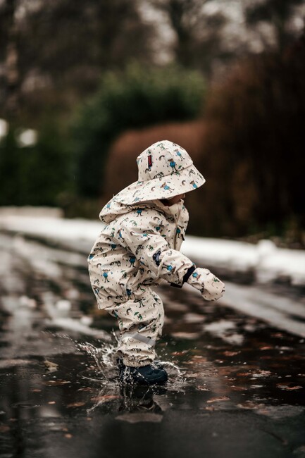 Geggamoja Vuorellinen Sadeasu Peppi Pitkätossu, Beige