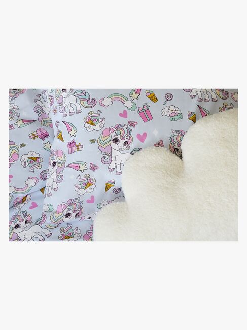 Borganäs Pussilakanasetti Yksisarvinen 150x210, Sininen