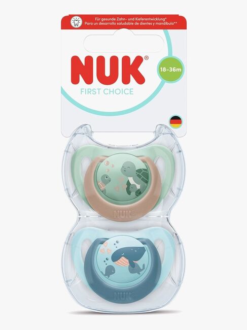 NUK First Choice Classic Tutti 2-pack Koko 3, Turtle/Whale