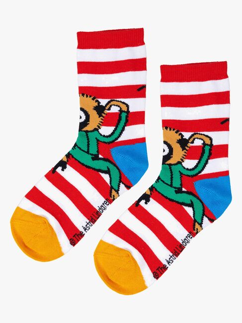 Peppi Pitkätossu X Martinex Peppi Sukat 2-pack, Sininen/Punainen