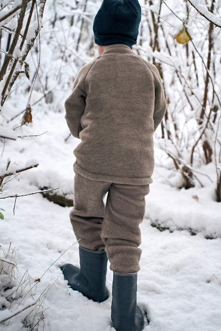 Mikk-Line Fleecehousut Merinovilla, Melange Denver