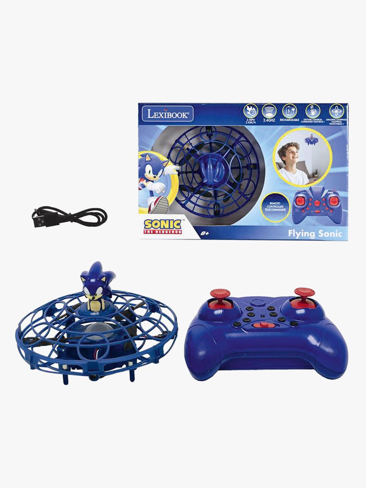 Sonic Kauko-ohjattava Lentävä UFO + Valot