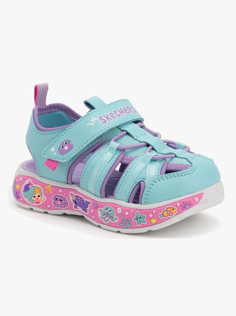 Skechers Play Scene Splash Cute Crew Sandaalit, Blue