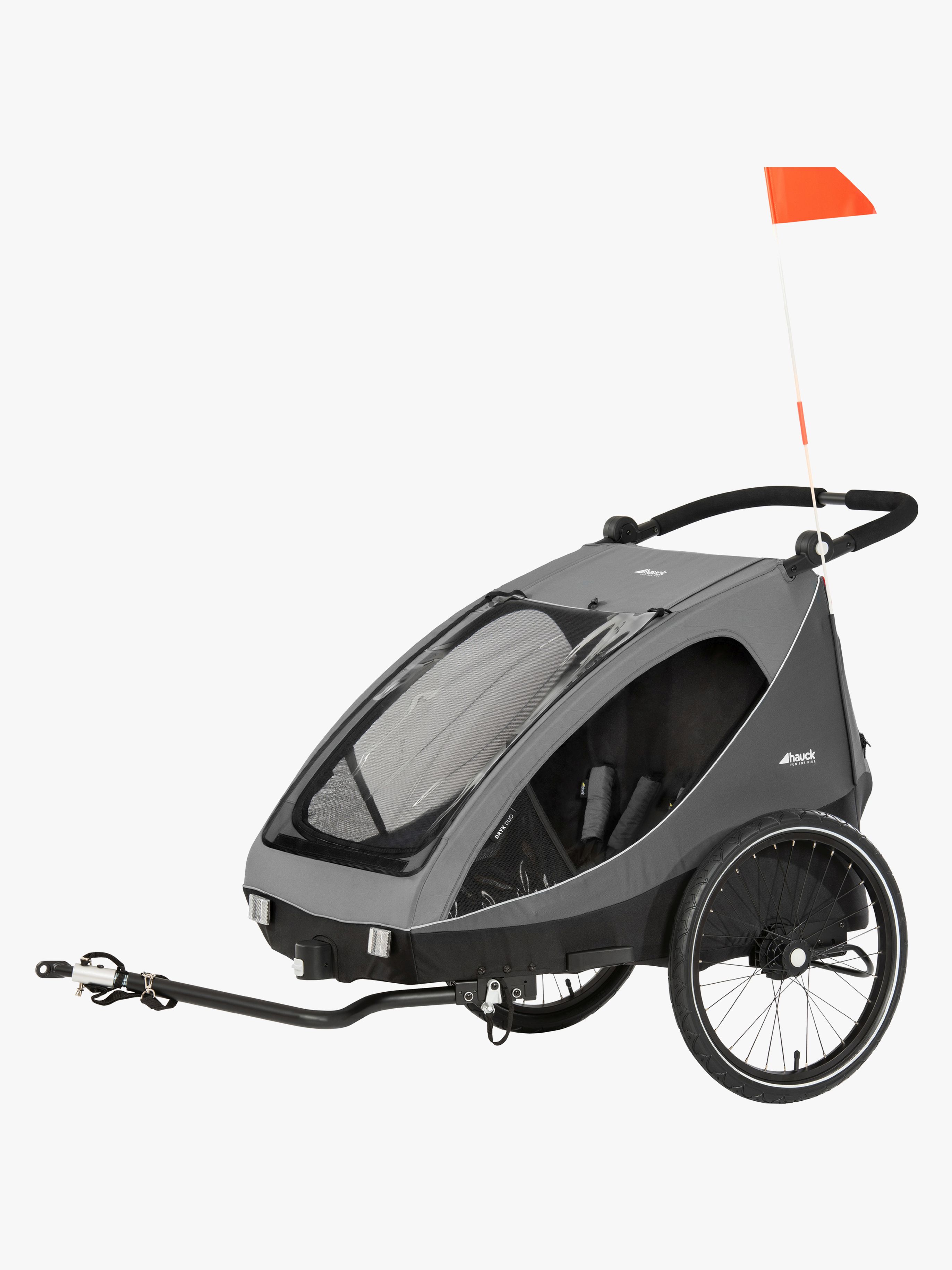 Hauck Dryk Duo Pyöräkärry, Grey