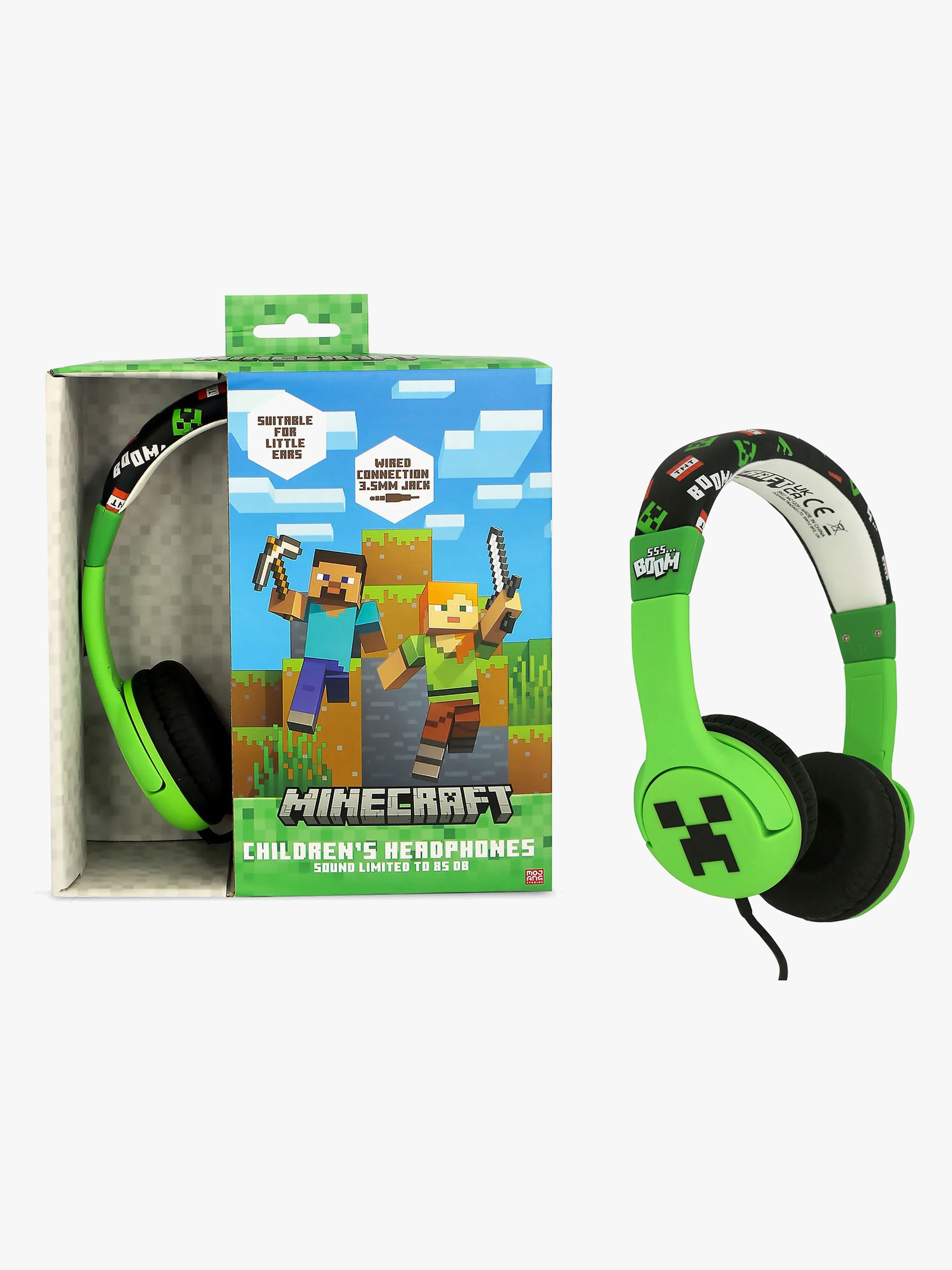 Minecraft Kuulokkeet + Korvat 85dB Creeper