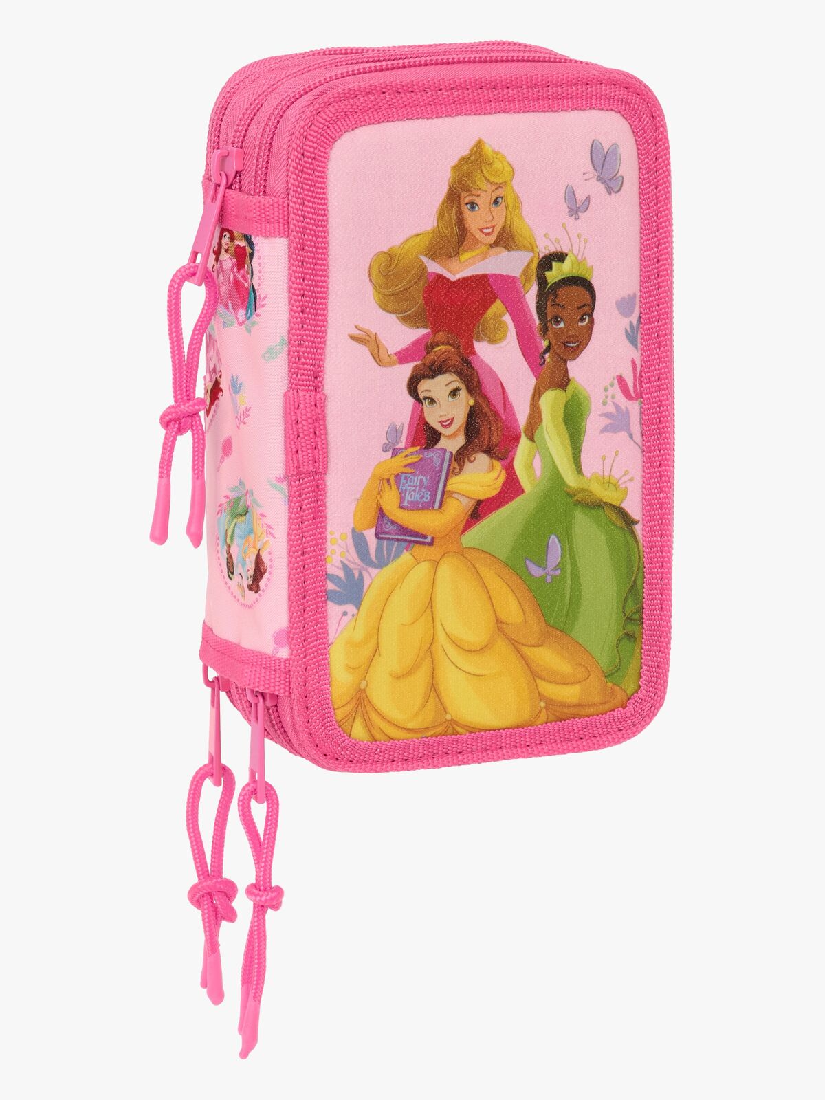 Disney Prinsessat  Täytetty Kolmilokeroinen Penaali 37 Osaa, Vaaleanpunainen
