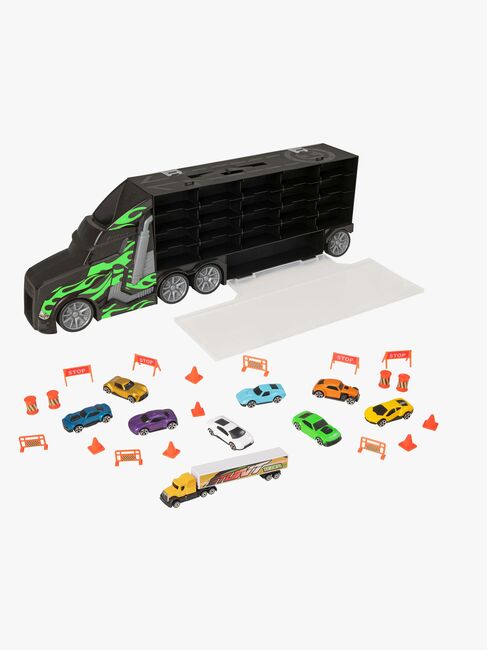 Teamsterz Metro City Leikkisetti Auto Transporter + 8 Autoa