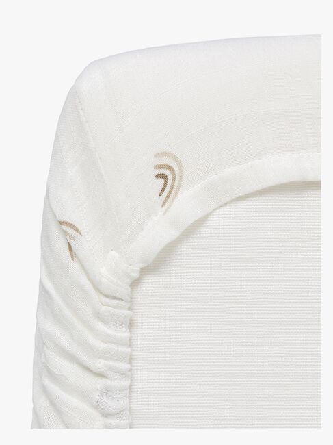 Alice & Fox AVIVA Muotoonommeltu Aluslakana Juniorisänky 90x200, Valkoinen