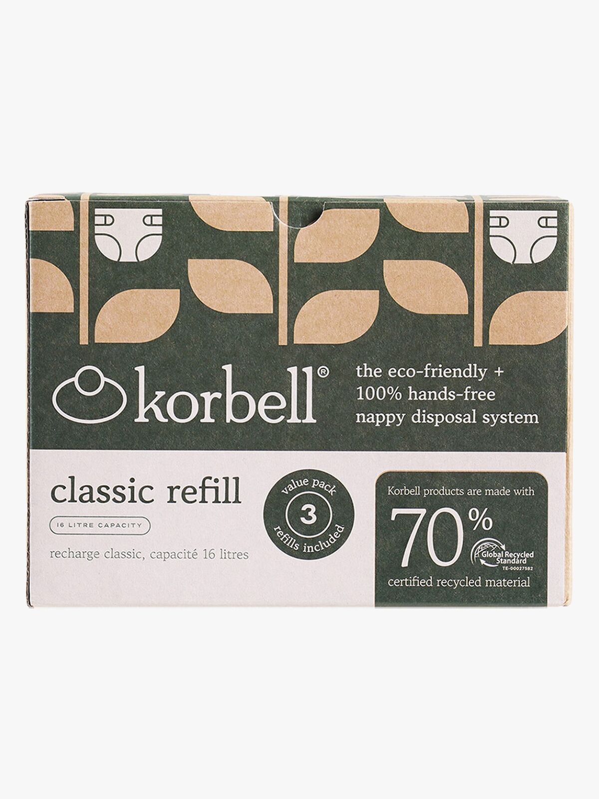 Korbell Classic Täyttöpakkaus 3-pack