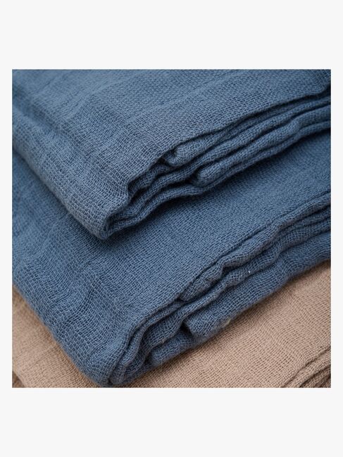 Peppi Musliiniviltti 4-pack, China Blue