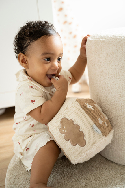 Baby's Only Heaven Aktiviteettikuutio, Clay/Warm Linen