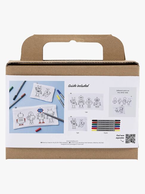 Creativ Company DIY Askartelusetti Tekstiilien Väritys Robotti