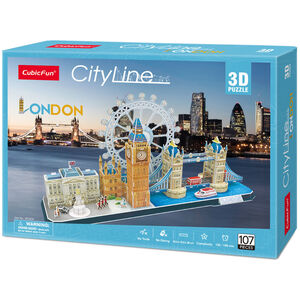 Cubic Fun City Line London 3D Palapeli, 107 