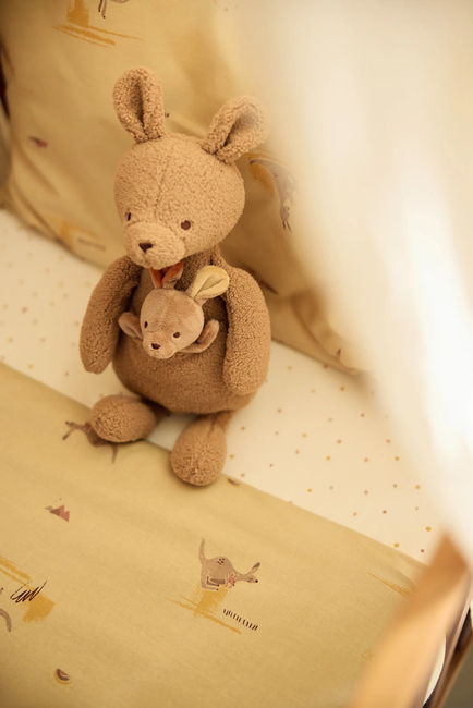 Jollein Muotoonommeltu Aluslakana 60x120, Kangaroots