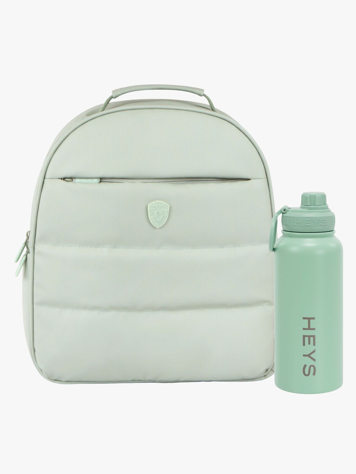 Heys The Puffer Reppu 13L & Teräs Juomapullo 946ml, Sage Green