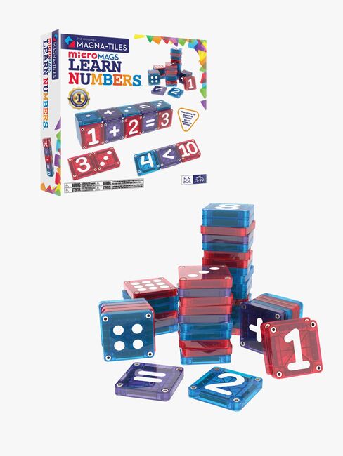 MAGNA-TILES MicroMAGS Opi Numerot Rakennussarja 56 Osa
