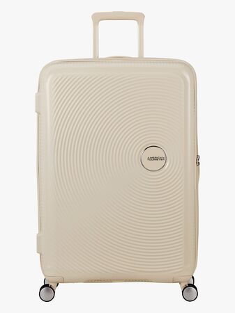 American Tourister Soundbox Spinner Matkalaukku 97-110L, Coconut Sand