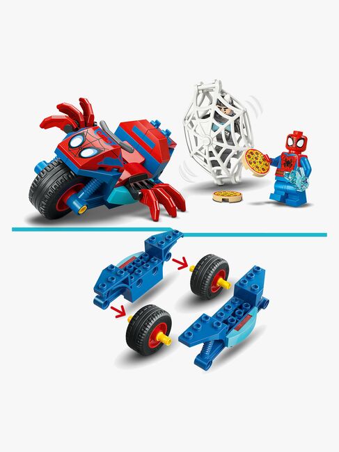 LEGO Spidey 11206 Spidey jahtaa Rhinoa moottoripyörällään