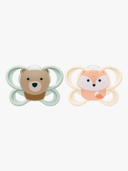 NUK Perfect Match Air Tutti 2-pack Koko 1, Fox/Bear