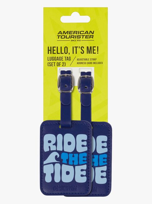 American Tourister Graphic Tags Matkalaukun Nimilappu 2-pack, Ride The Tide