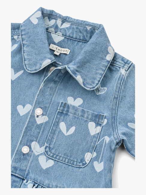 LIEWOOD Printed Denim Paitapusero, Sweethearts/Light Blue Denim