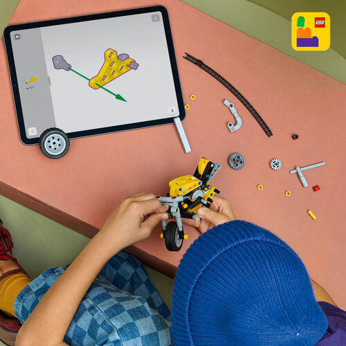 LEGO Technic 42225 Keltainen moottoripyörä