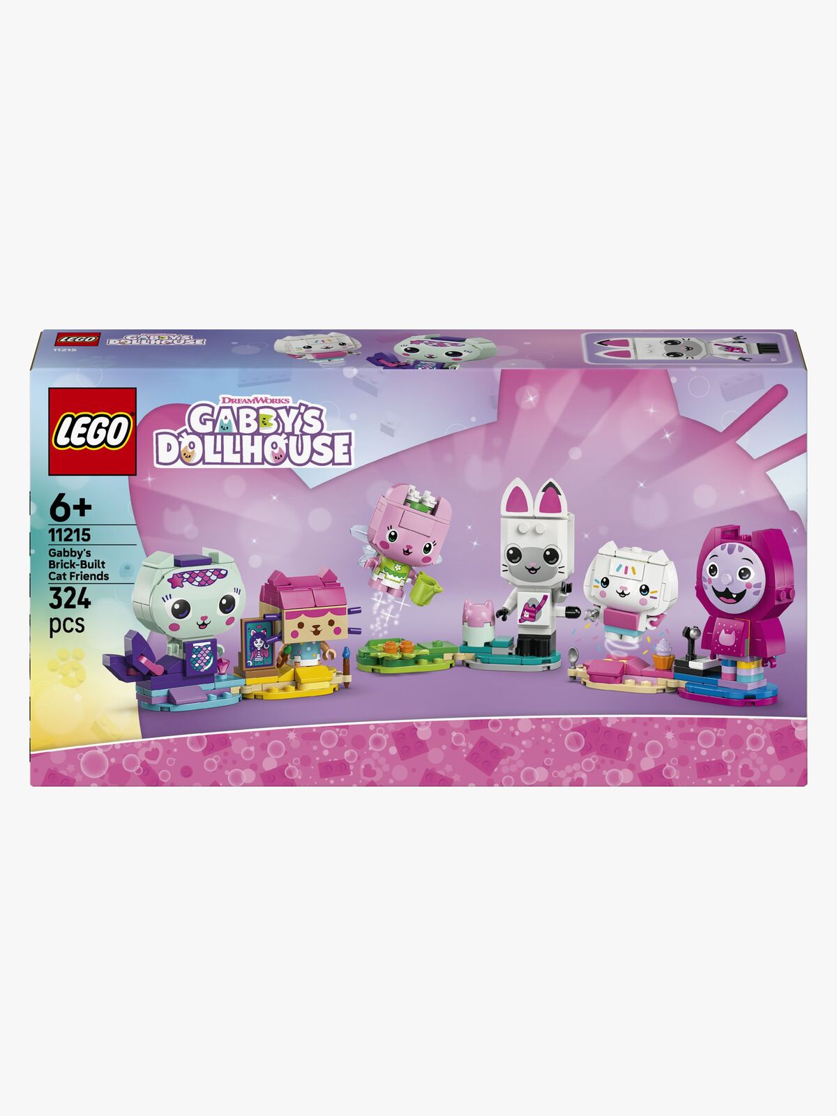 LEGO Gabby's Dollhouse 11215 Gabbyn palikoista rakennettavat kissaystävät
