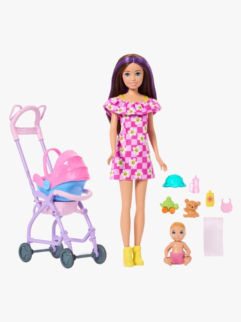 Barbie Family & Friends Skipper Leikkisetti + Lastenrattaat